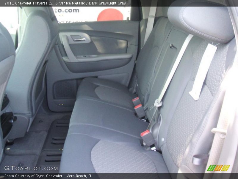 Silver Ice Metallic / Dark Gray/Light Gray 2011 Chevrolet Traverse LS