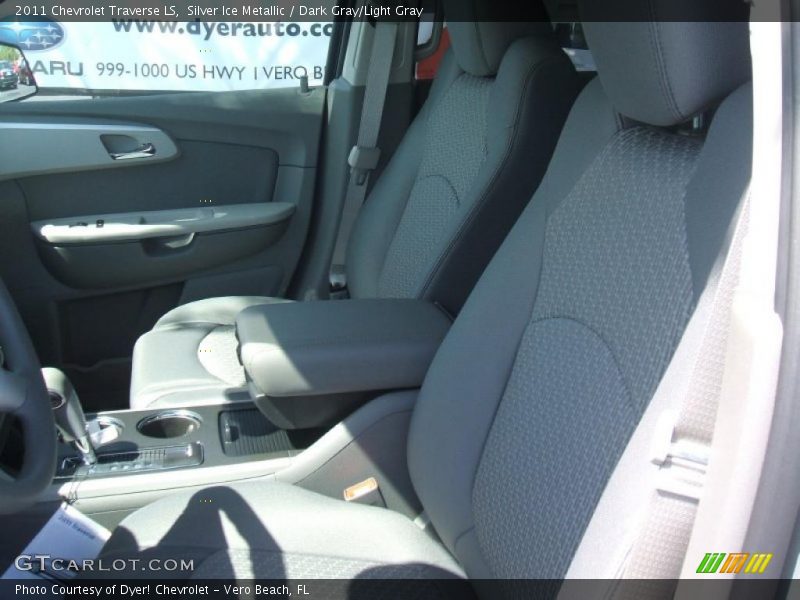 Silver Ice Metallic / Dark Gray/Light Gray 2011 Chevrolet Traverse LS