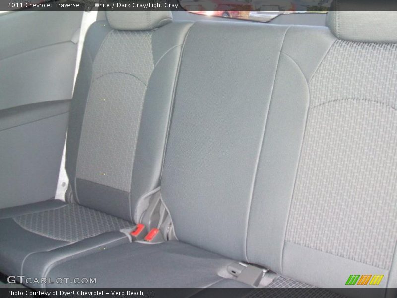 White / Dark Gray/Light Gray 2011 Chevrolet Traverse LT