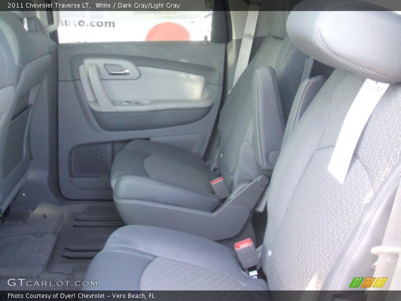 White / Dark Gray/Light Gray 2011 Chevrolet Traverse LT