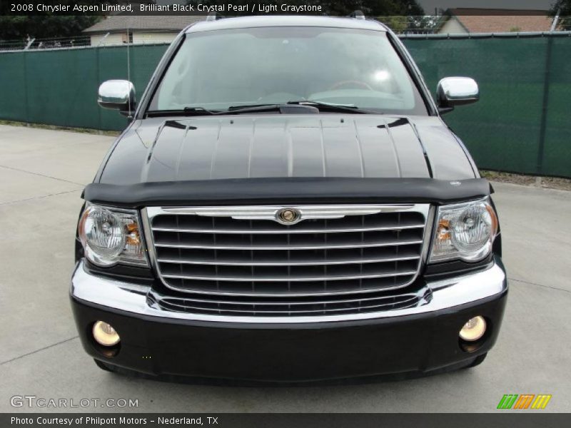 Brilliant Black Crystal Pearl / Light Graystone 2008 Chrysler Aspen Limited