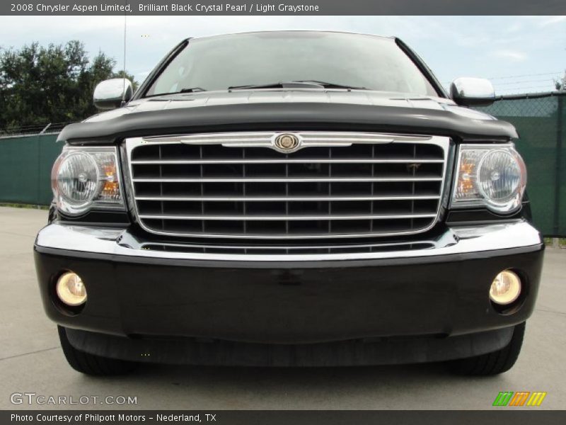 Brilliant Black Crystal Pearl / Light Graystone 2008 Chrysler Aspen Limited