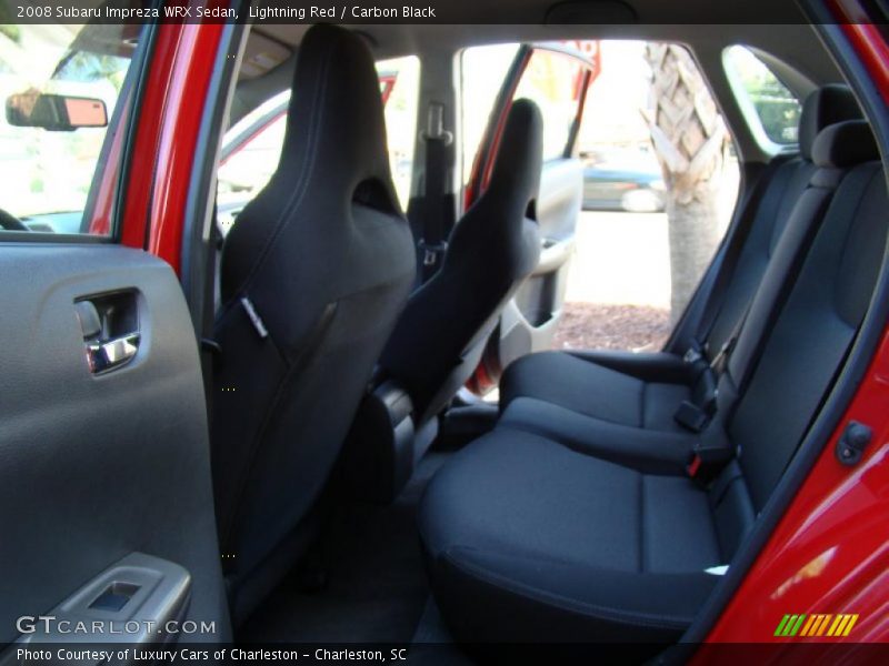Lightning Red / Carbon Black 2008 Subaru Impreza WRX Sedan