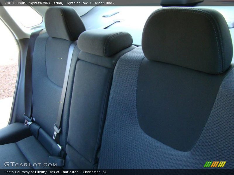 Lightning Red / Carbon Black 2008 Subaru Impreza WRX Sedan