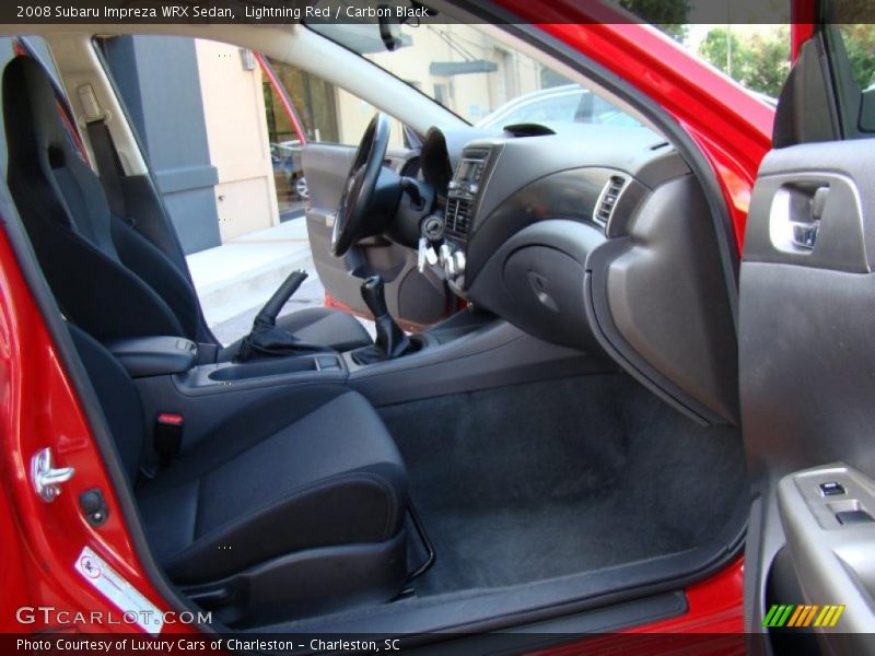 Lightning Red / Carbon Black 2008 Subaru Impreza WRX Sedan