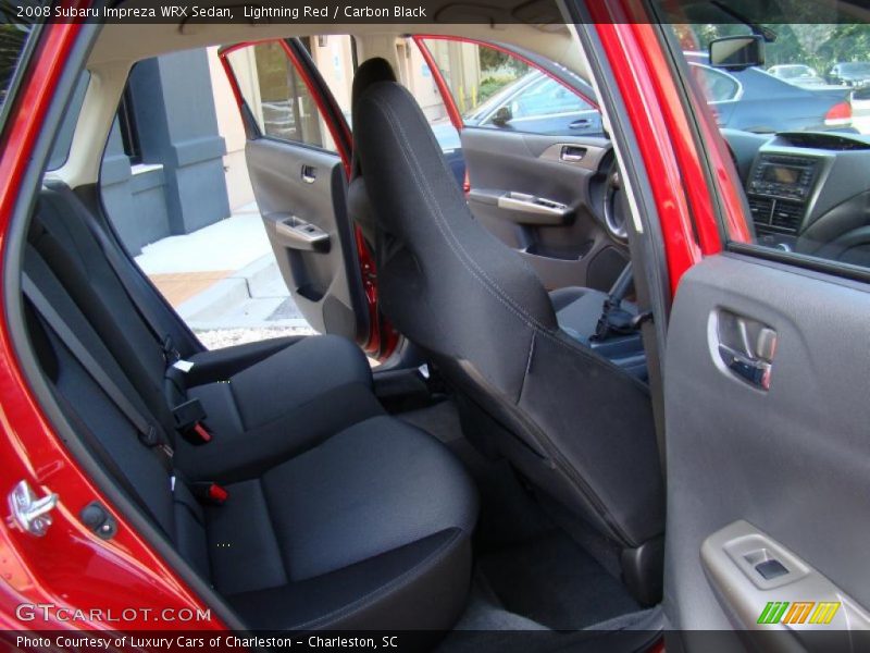 Lightning Red / Carbon Black 2008 Subaru Impreza WRX Sedan