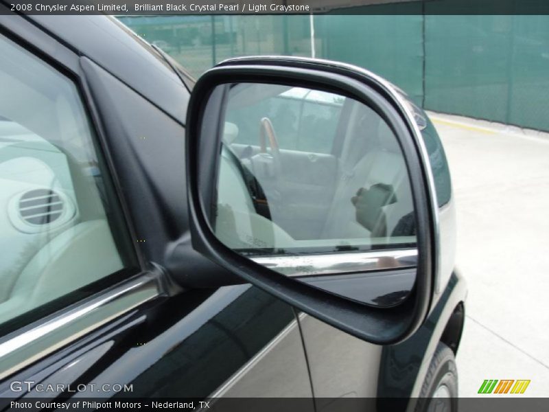 Brilliant Black Crystal Pearl / Light Graystone 2008 Chrysler Aspen Limited