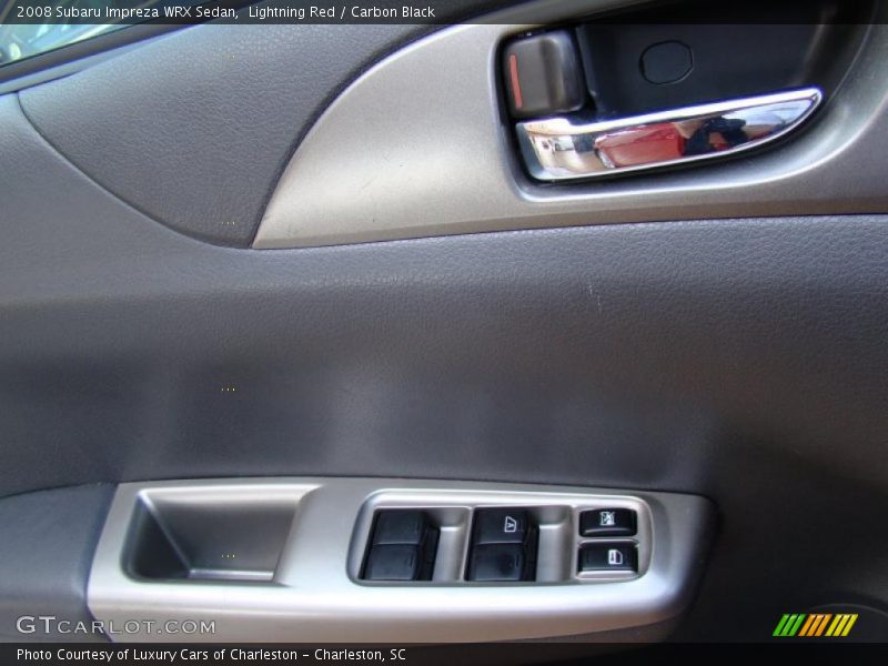 Lightning Red / Carbon Black 2008 Subaru Impreza WRX Sedan