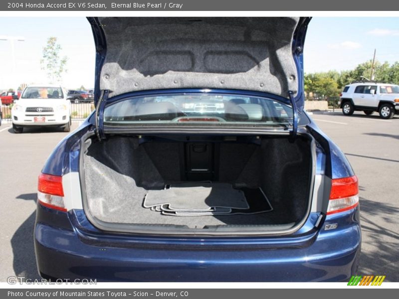 Eternal Blue Pearl / Gray 2004 Honda Accord EX V6 Sedan