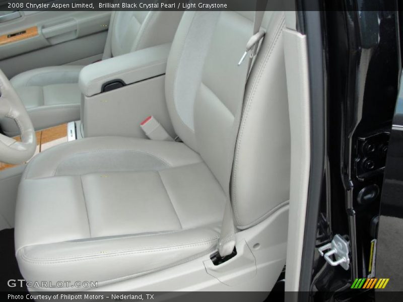 Brilliant Black Crystal Pearl / Light Graystone 2008 Chrysler Aspen Limited