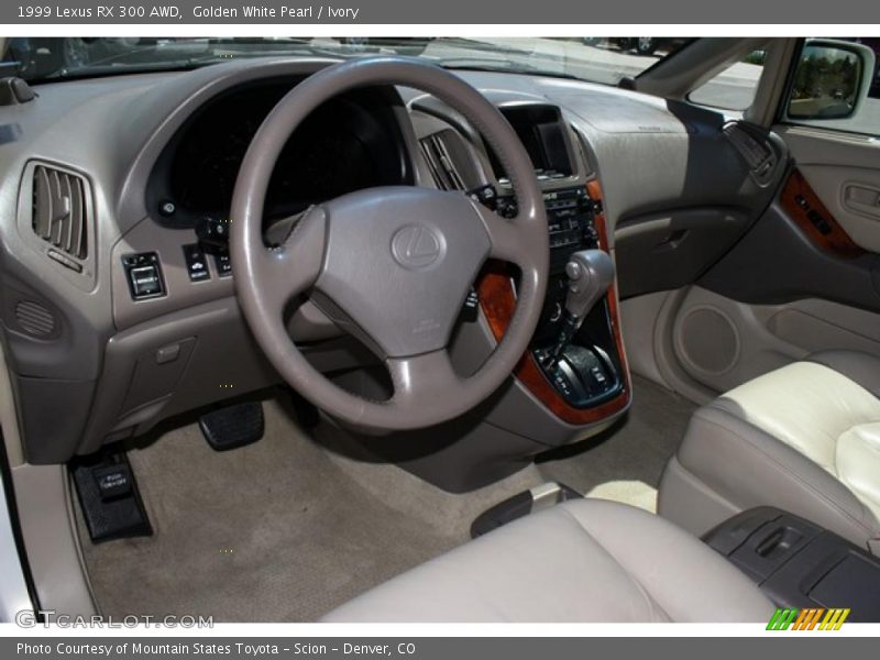 Golden White Pearl / Ivory 1999 Lexus RX 300 AWD