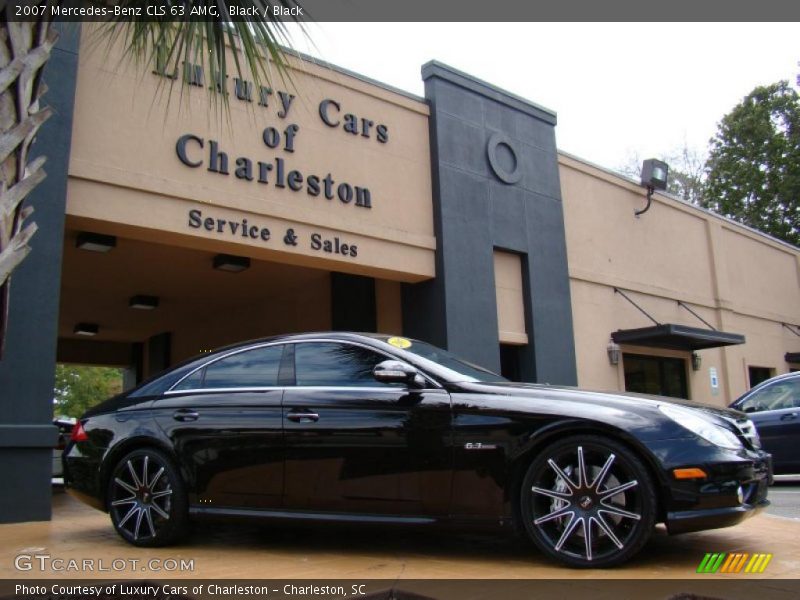 Black / Black 2007 Mercedes-Benz CLS 63 AMG
