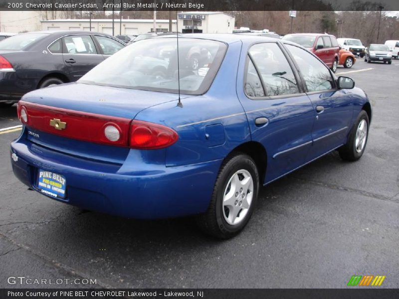 Arrival Blue Metallic / Neutral Beige 2005 Chevrolet Cavalier Sedan