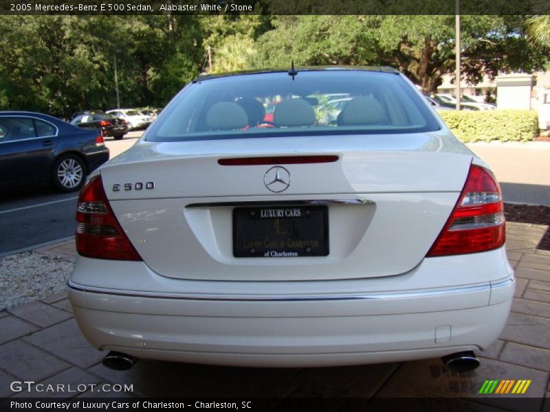 Alabaster White / Stone 2005 Mercedes-Benz E 500 Sedan