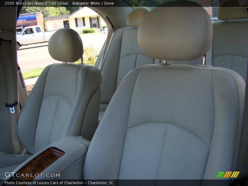 Alabaster White / Stone 2005 Mercedes-Benz E 500 Sedan