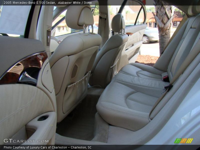 Alabaster White / Stone 2005 Mercedes-Benz E 500 Sedan