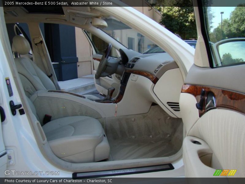 Alabaster White / Stone 2005 Mercedes-Benz E 500 Sedan
