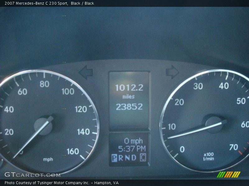 Black / Black 2007 Mercedes-Benz C 230 Sport