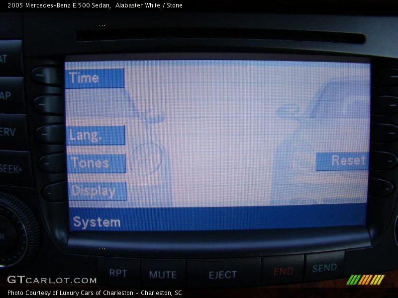Alabaster White / Stone 2005 Mercedes-Benz E 500 Sedan
