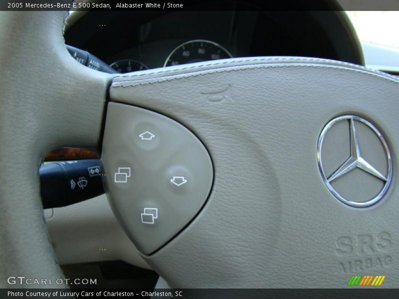 Alabaster White / Stone 2005 Mercedes-Benz E 500 Sedan