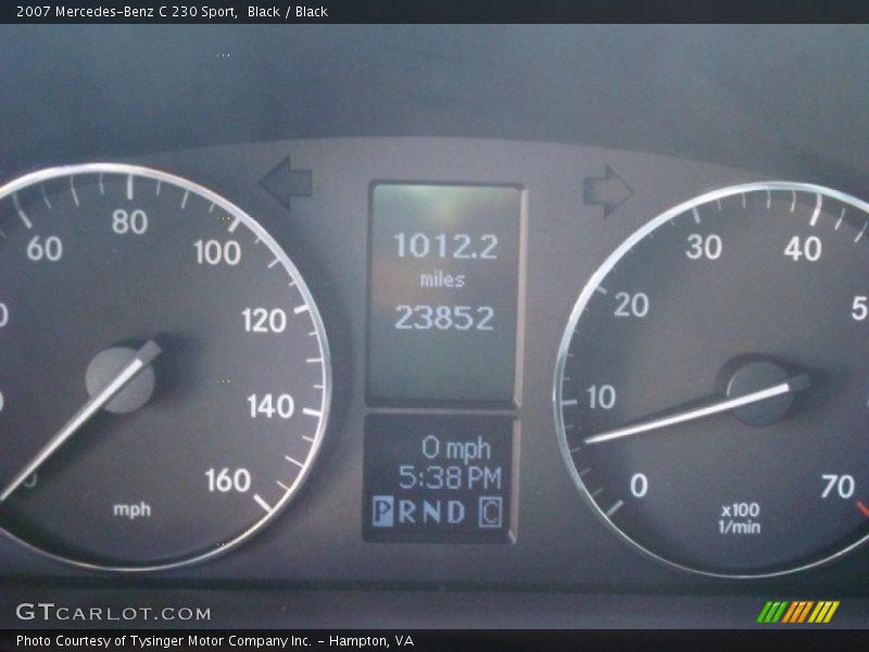 Black / Black 2007 Mercedes-Benz C 230 Sport