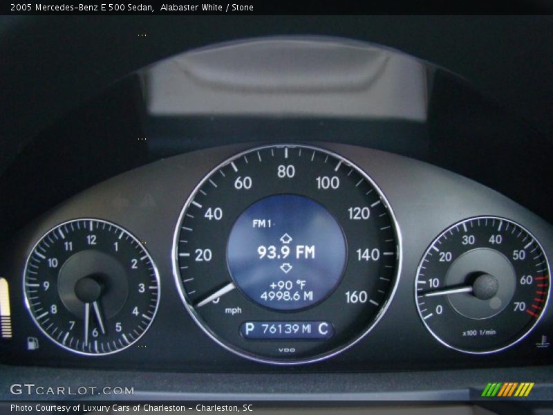 Alabaster White / Stone 2005 Mercedes-Benz E 500 Sedan