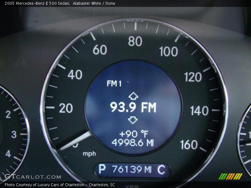 Alabaster White / Stone 2005 Mercedes-Benz E 500 Sedan