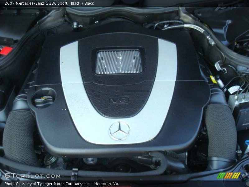 Black / Black 2007 Mercedes-Benz C 230 Sport