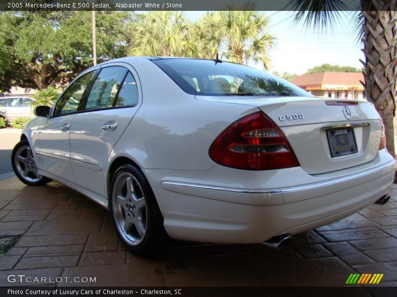 Alabaster White / Stone 2005 Mercedes-Benz E 500 Sedan