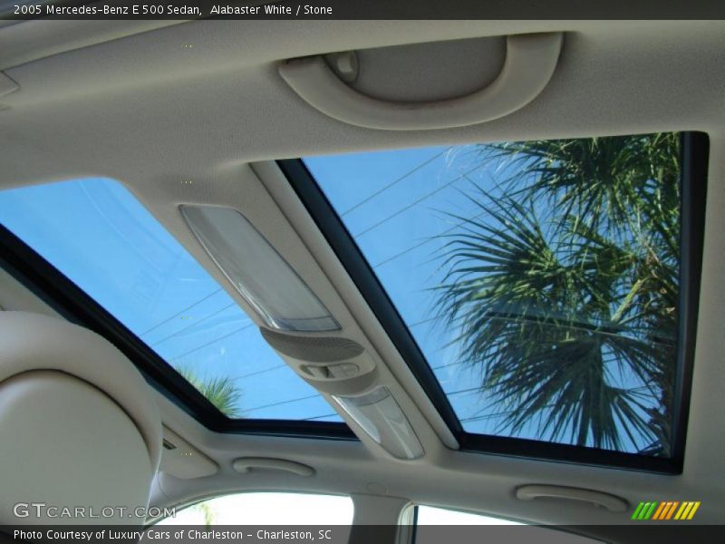 Alabaster White / Stone 2005 Mercedes-Benz E 500 Sedan