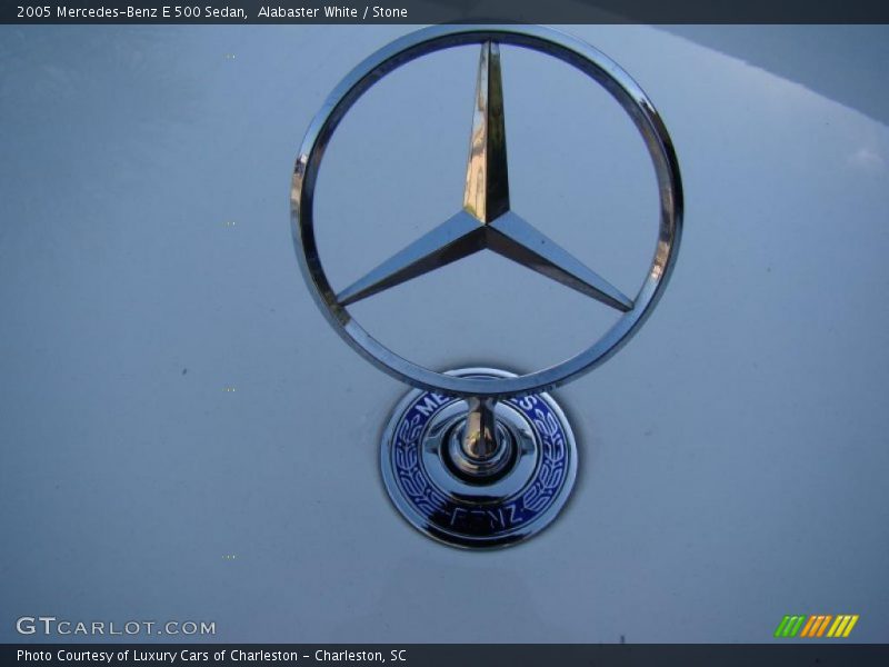 Alabaster White / Stone 2005 Mercedes-Benz E 500 Sedan
