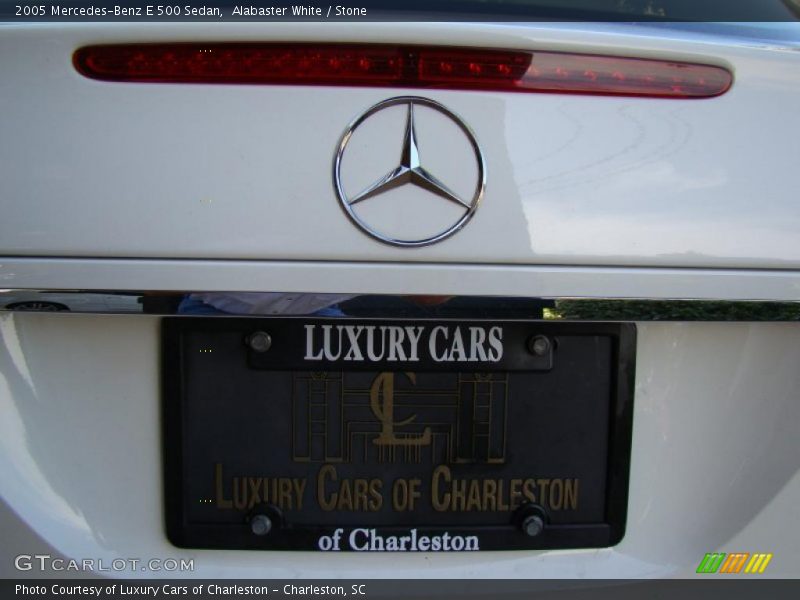 Alabaster White / Stone 2005 Mercedes-Benz E 500 Sedan