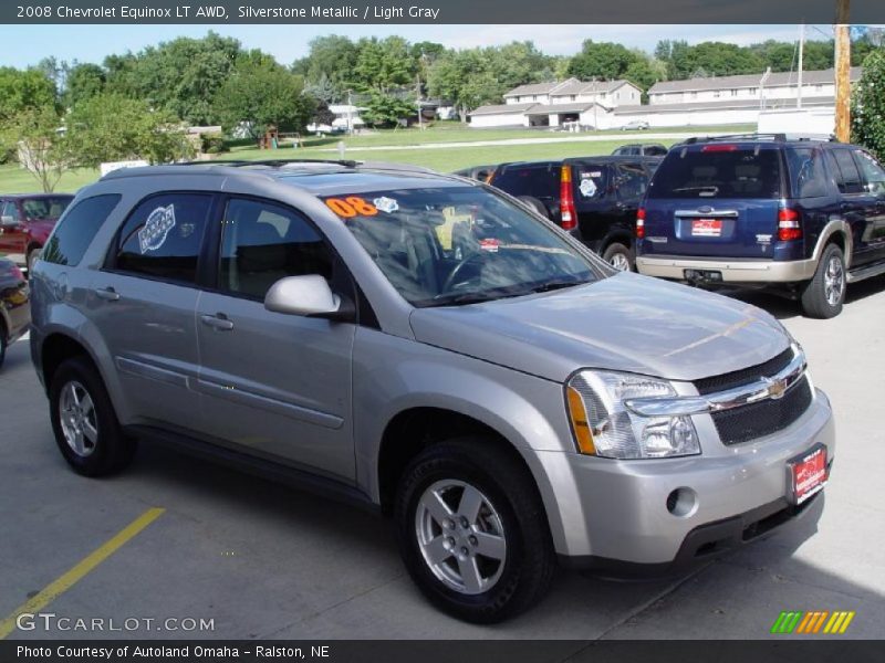 Silverstone Metallic / Light Gray 2008 Chevrolet Equinox LT AWD