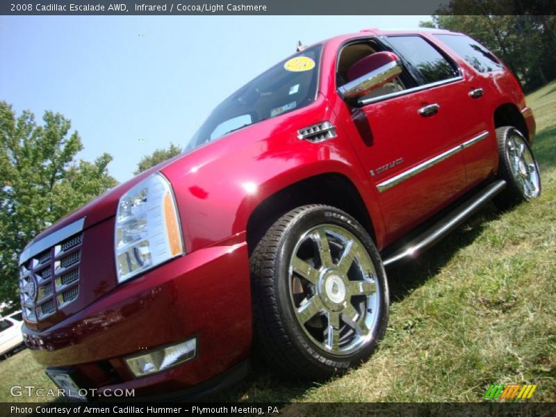 Infrared / Cocoa/Light Cashmere 2008 Cadillac Escalade AWD