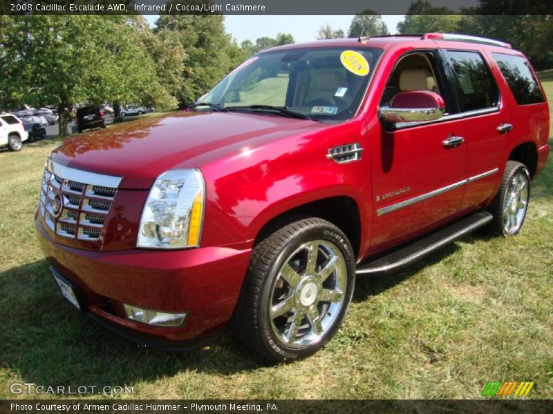 Infrared / Cocoa/Light Cashmere 2008 Cadillac Escalade AWD