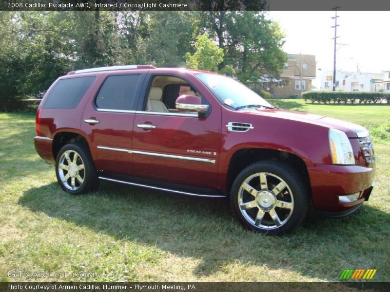 Infrared / Cocoa/Light Cashmere 2008 Cadillac Escalade AWD