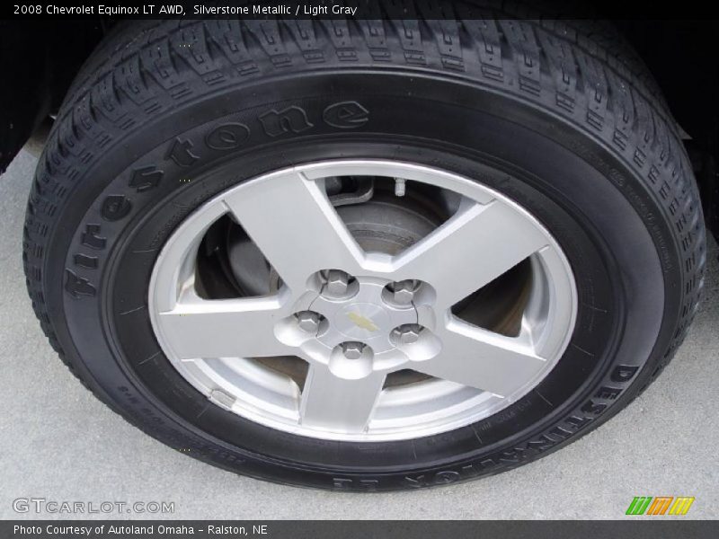 Silverstone Metallic / Light Gray 2008 Chevrolet Equinox LT AWD