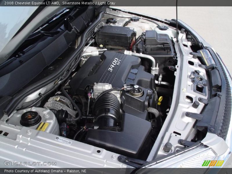Silverstone Metallic / Light Gray 2008 Chevrolet Equinox LT AWD