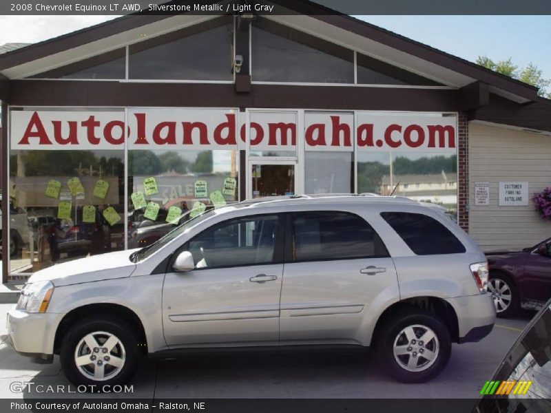 Silverstone Metallic / Light Gray 2008 Chevrolet Equinox LT AWD