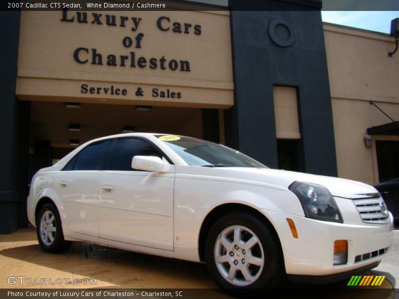 White Diamond / Cashmere 2007 Cadillac CTS Sedan