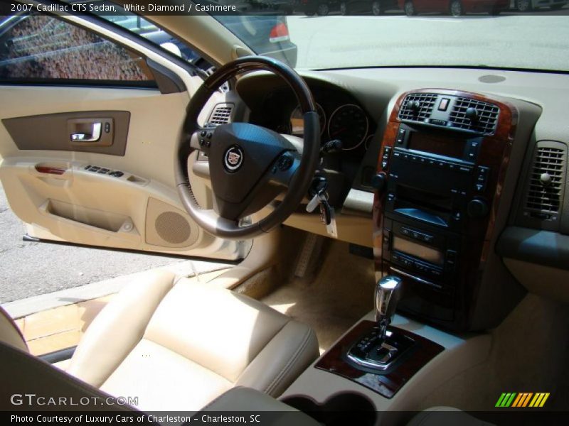 White Diamond / Cashmere 2007 Cadillac CTS Sedan