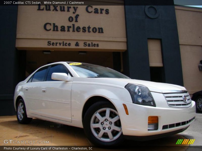White Diamond / Cashmere 2007 Cadillac CTS Sedan