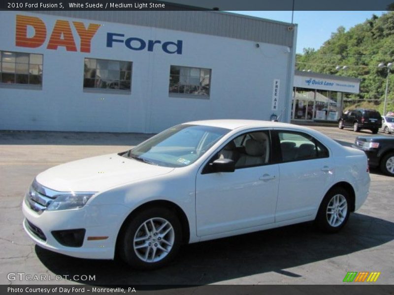 White Suede / Medium Light Stone 2010 Ford Fusion S