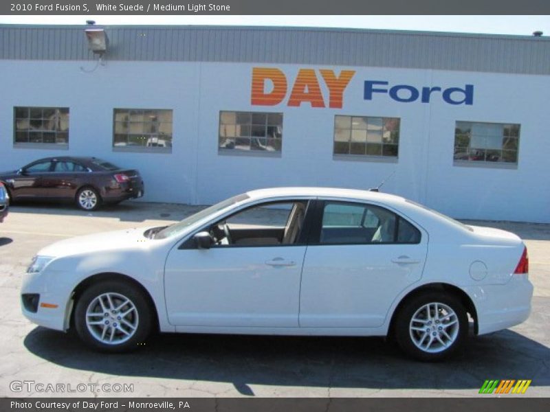 White Suede / Medium Light Stone 2010 Ford Fusion S