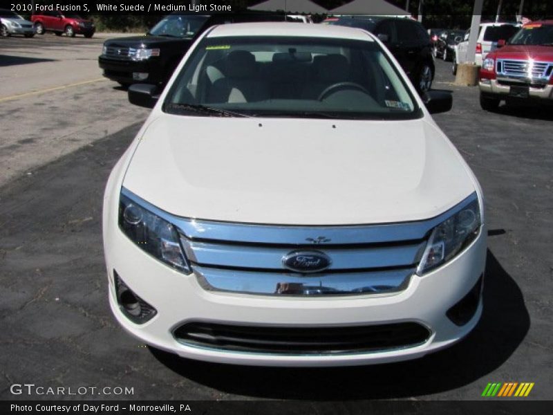 White Suede / Medium Light Stone 2010 Ford Fusion S