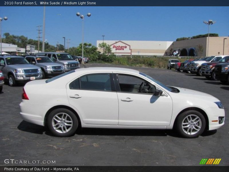 White Suede / Medium Light Stone 2010 Ford Fusion S