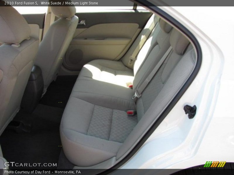 White Suede / Medium Light Stone 2010 Ford Fusion S