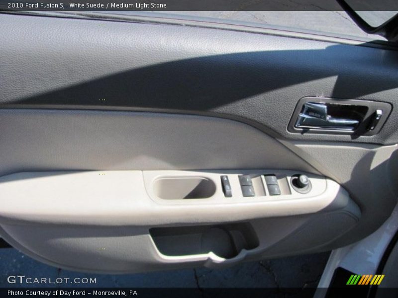White Suede / Medium Light Stone 2010 Ford Fusion S