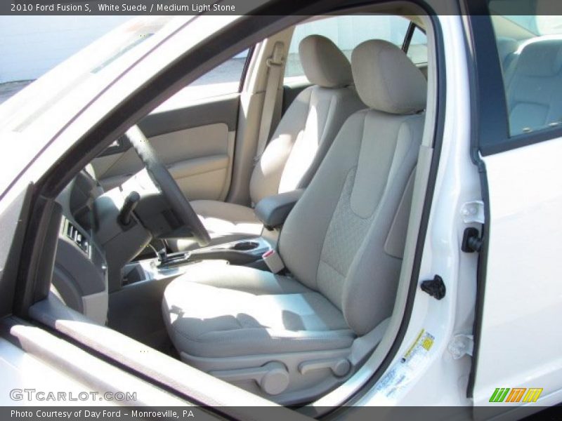 White Suede / Medium Light Stone 2010 Ford Fusion S