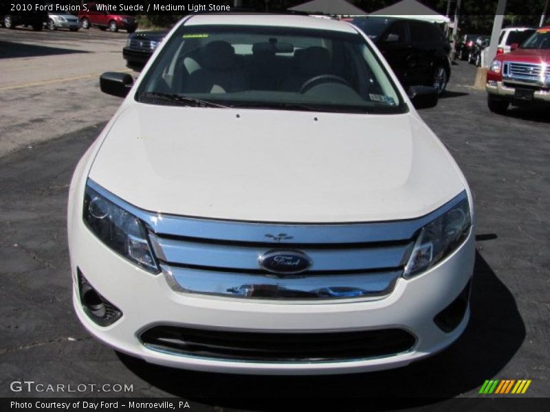 White Suede / Medium Light Stone 2010 Ford Fusion S